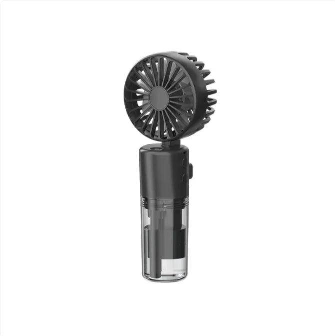 Portable Mini Spray Fan – USB Rechargeable, 4 Speeds, Cooling Mist