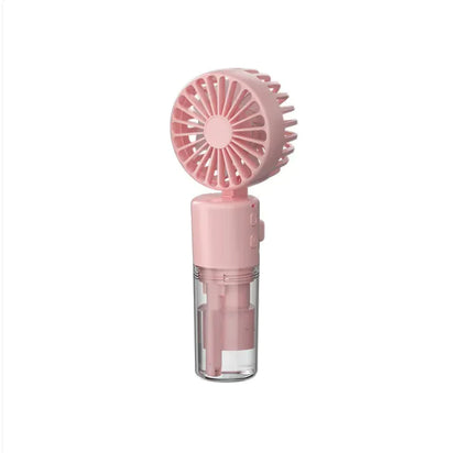 Portable Mini Spray Fan – USB Rechargeable, 4 Speeds, Cooling Mist