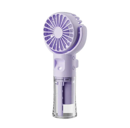Portable Mini Spray Fan – USB Rechargeable, 4 Speeds, Cooling Mist
