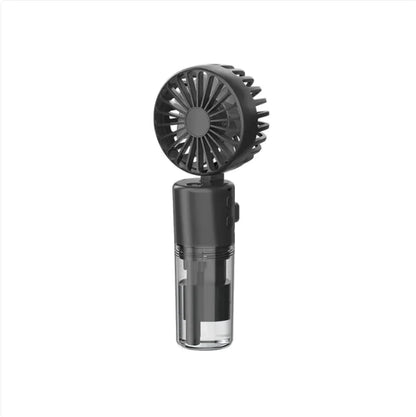 Portable Mini Spray Fan – USB Rechargeable, 4 Speeds, Cooling Mist